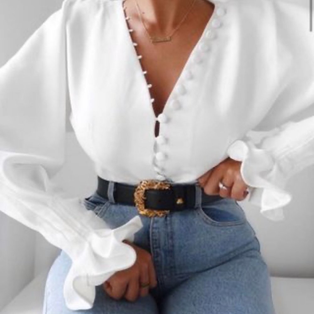 NEW! HYLEY Johnny Top Size Small